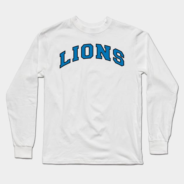 Detroit Lions Long Sleeve T-Shirt by teakatir